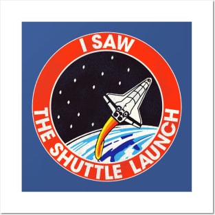 I Saw the Shuttle Launch Vintage 80s Souvenir Posters and Art